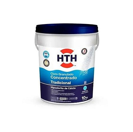 HTH CLORO TRADICIONAL HIPOCLORITO DE CALCIO  10KG