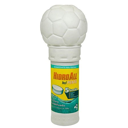 FLUTUADOR COM PASTILHAS DE CLORO PENTA HIDROALL 1,4KG
