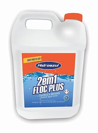 CLARIFICANTE FLOCPLUS 2 EM 1 HIDROAZUL 5L