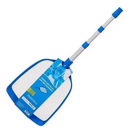 Peneira Cata Folhas C/Cabo Telescópico Fluidra