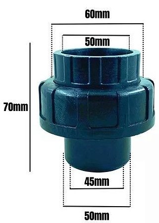 União Soldavel P/ Filtro E Bomba De Piscina Sibrape - 50mm