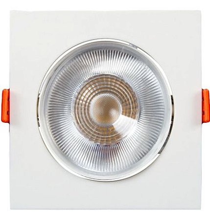 Spot Easy Led Embutir Quadrado 12w Bivolt Branco Llum Bronzearte
