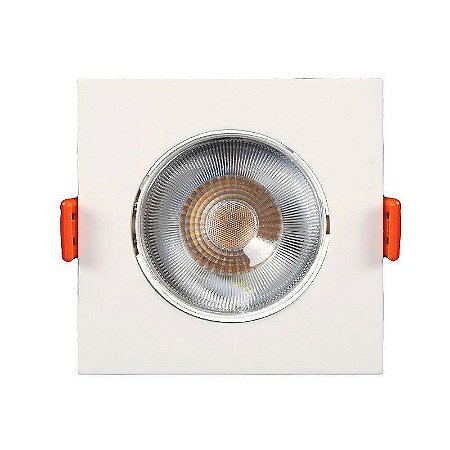 Spot Led Easy LED Embutir Quadrado 630 Lúmens 7w Bivolt 8,5 x 8,5 Branco Llum Bronzearte
