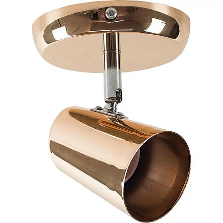 SPOT NOVO NEW SHORT COBRE 01 LUZ E27