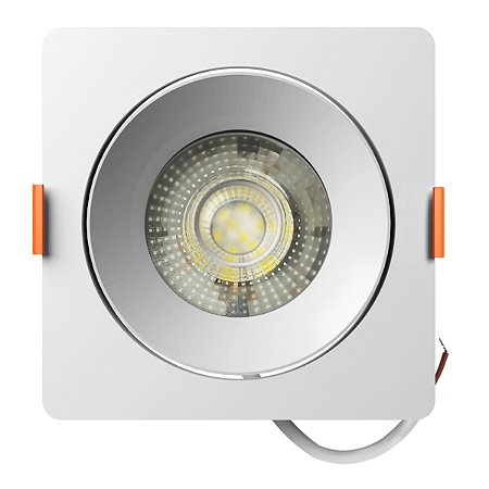 Spot Led Easy Decor Embutir Quadrado 960 Lúmens 4000K Branco Neutro 12W Bivolt 11Cm Branco Llum Bronzearte