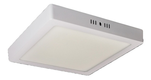 Painel Home Led Sobrepor Quadrado 2040 Lúmens 6500K Branco Frio 24W Bivolt 29Cm Branco Llum Bronzearte