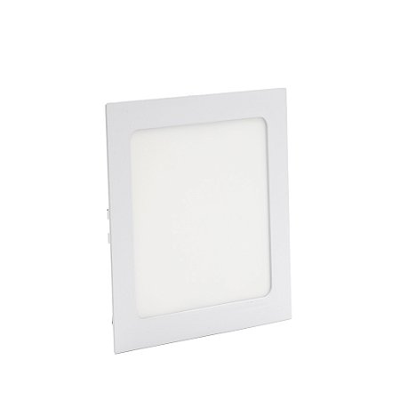 Painel Led Embutir Quadrado 840 Lúmens 4000K Branco Neutro 12W Bivolt 17Cm Branco Ledbee