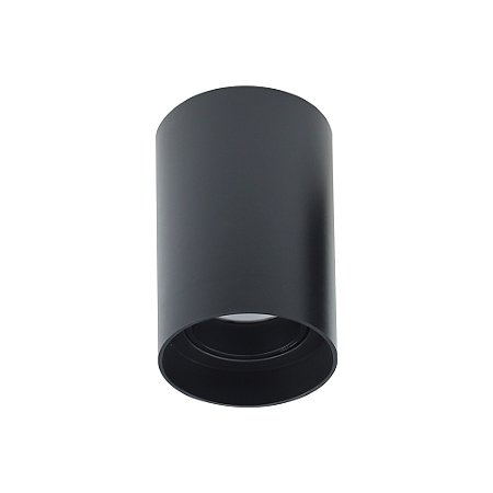 Luminaria De Sobrepor High End Pc Redondo Preto 80Mm