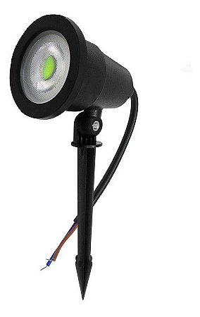 Luminária Led Espeto Para Jardim Luz Verde 5W