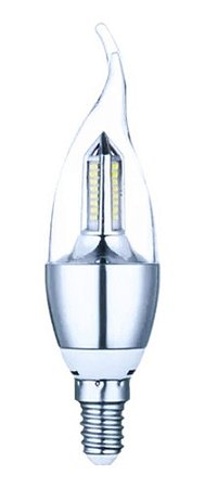 Lampada Led Vela E14 320 Lúmens 3000K Branco Quente 4W Bivolt 120º Ctb