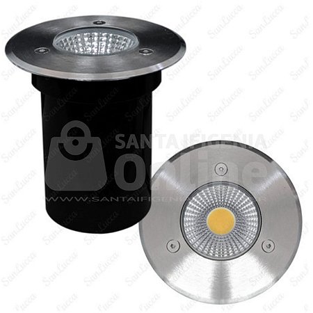Balizador Led Externo 3w Embutir Branco Quente Inox Bivolt IP65