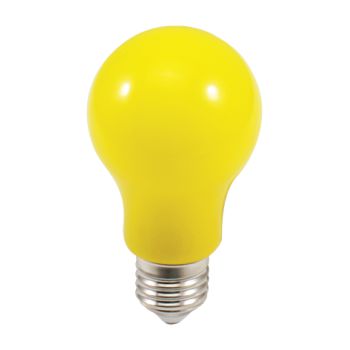 Lampada Led Bulbo A60 7W Colorida Decorativa E27 Bivolt Ctb - Amarela