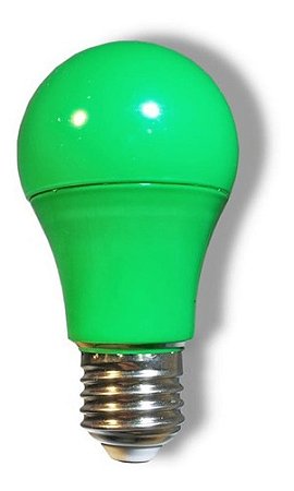 Lampada Led Bulbo A60 7W Colorida Decorativa E27 Bivolt Ctb - Verde
