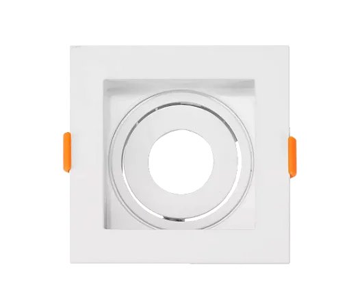 Spot Embutido Recuado Bers Gu10 - Mr11 Quadrado Branco CTB