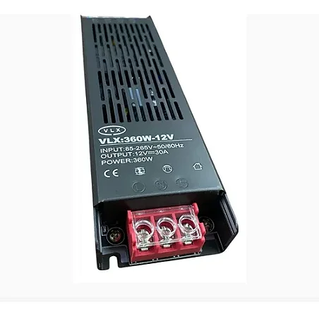 Fonte de Alimentação 12v Slim Chaveada 30A 360w Bivolt