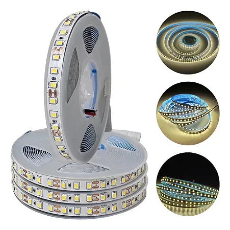 Fita Led 12V 5M 120Led/M Branco Quente 3000k VLX