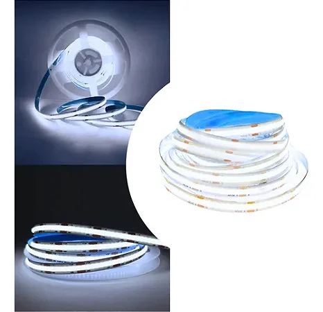 Fita Led Cob 12V 5M 360Led/M Branco Frio 6500K VLX
