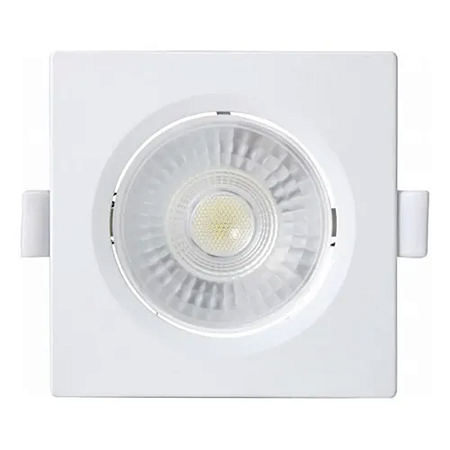 Spot LED Embutir MR11 Quadrado 3W Branco Frio 6500K Bivolt Embu led