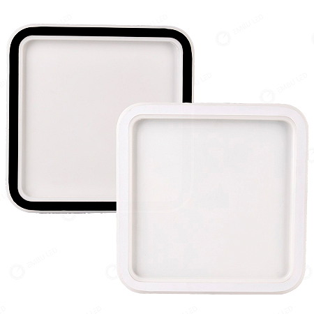Plafon LED Halo Frame Orb Quadrado 30x30cm 25W 3 Cores 3000K 4000K 6500K Bivolt Embuled