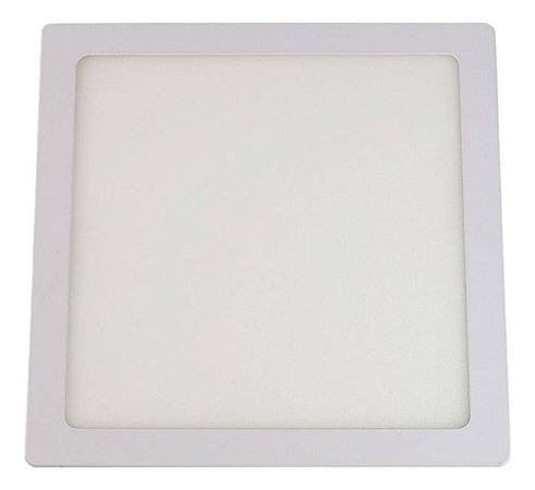 Painel LED Embutir Quadrado 18W Branco Frio 6500K Bivolt LLUM Bronzearte