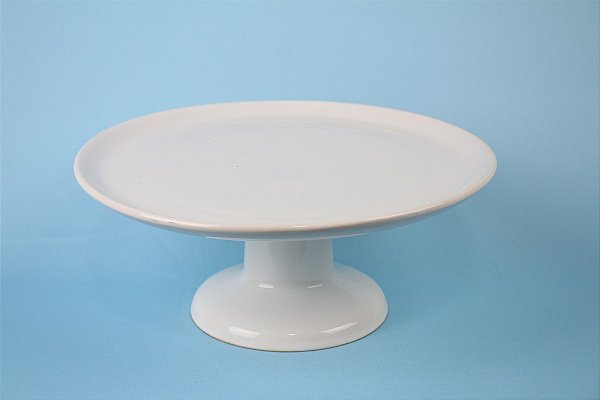 Boleira Cerâmica M Branca 25 cm Lisa