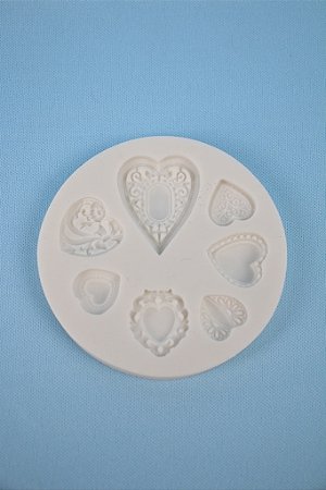 Molde de Silicone Alimentício - Corações