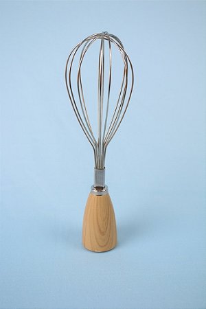 Fouet Wood Batedor de Ovos em Inox e MDF