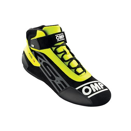 SAPATILHA KART OMP KS-3 AMARELO/PRETO