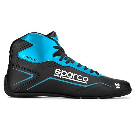 SAPATILHA KART SPARCO K POLE PRETO/CIANO