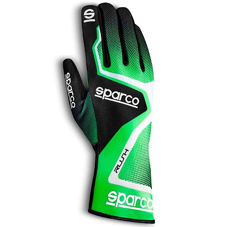 LUVA KART SPARCO RUSH VERDE/PRETO