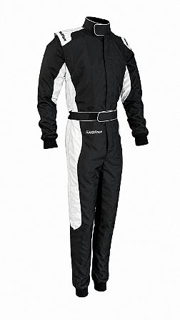 Macacão Kart SinRace S2 - Preto/Branco