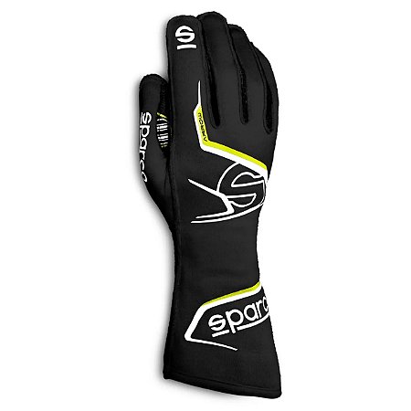 Luva kart Sparco Arrow k - Preto/Amarelo
