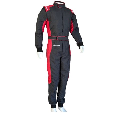 Macacão Kart SinRace S2 - Preto/Vermelho