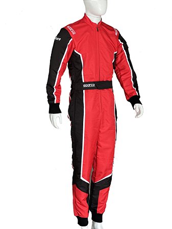 MACACÃO KART SPARCO SINRACE SS1 VERMELHO/PRETO/BRANCO