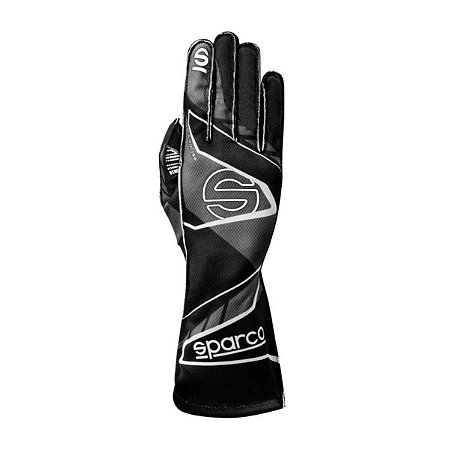 LUVA KART SPARCO ARROW K+ PRETO/BRANCO/CINZA