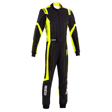 MACACÃO KART SPARCO THUNDER ADVANCED - PRETO/AMARELO
