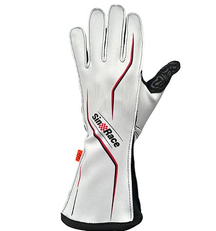 LUVA KART SINRACE S1 - BRANCO/VERMELHO