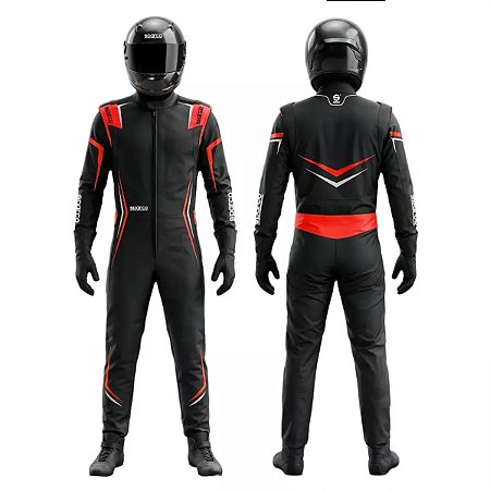 MACACÃO SPARCO VELOCE - PRETO/VERMELHO
