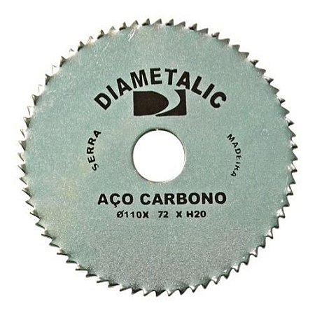 Disco De Corte P/ Madeira Aço Carbono 110mm Diametalic