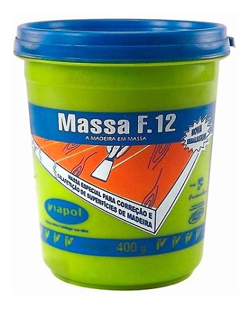 Massa F.12 P/ Madeira Imbuia 400g Viapol