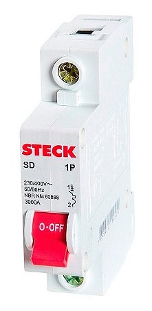 Disjuntor 25 Amperes Din Unipolar Steck
