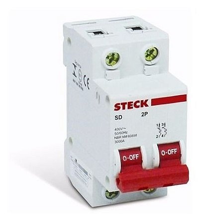 Disjuntor 40 Amperes Din Bipolar Steck