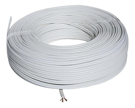 Fio Cabo Paralelo Branco Voltflex - 0,75mm / 30metros
