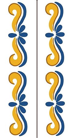 Par De Bordas P/ Nºs Residênciais Cerâmica