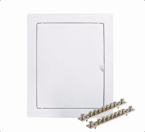 Quadro De Distribuição 12/16 + Barramentos Embutir Fame