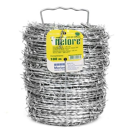 Arame Farpado Aço Zincado 1,6mm 100metros Nelore
