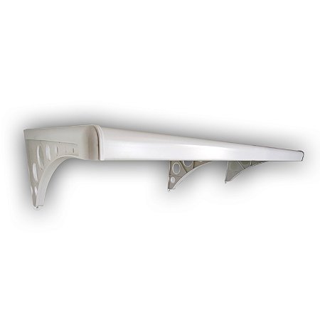 Prateleira Pvc Com Suporte Branca 60x20cm Astra