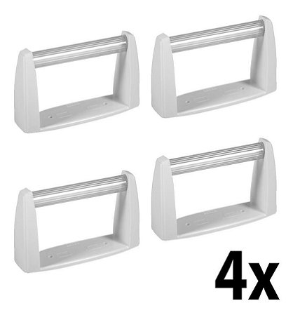 Kit 4 Papeleira Plástica De Parede Astra