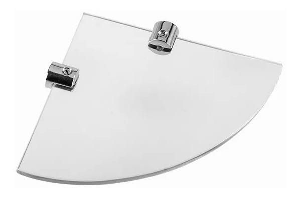 Prateleira De Canto Vidro Multiuso 15x15cm Astra Pvc15r