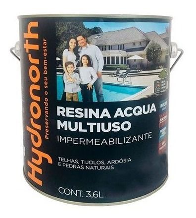 Resina Acrílica Acqua Incolor 3,6l Hydronorth